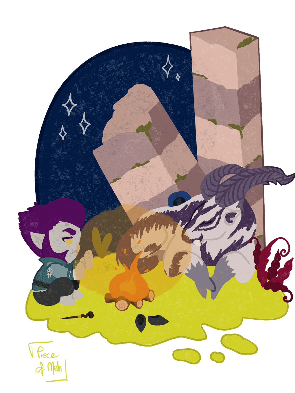 Piece of Meh, FFXIV, FinalFantasy14, Roleplayer, gamer, artist, digital artist, DND5